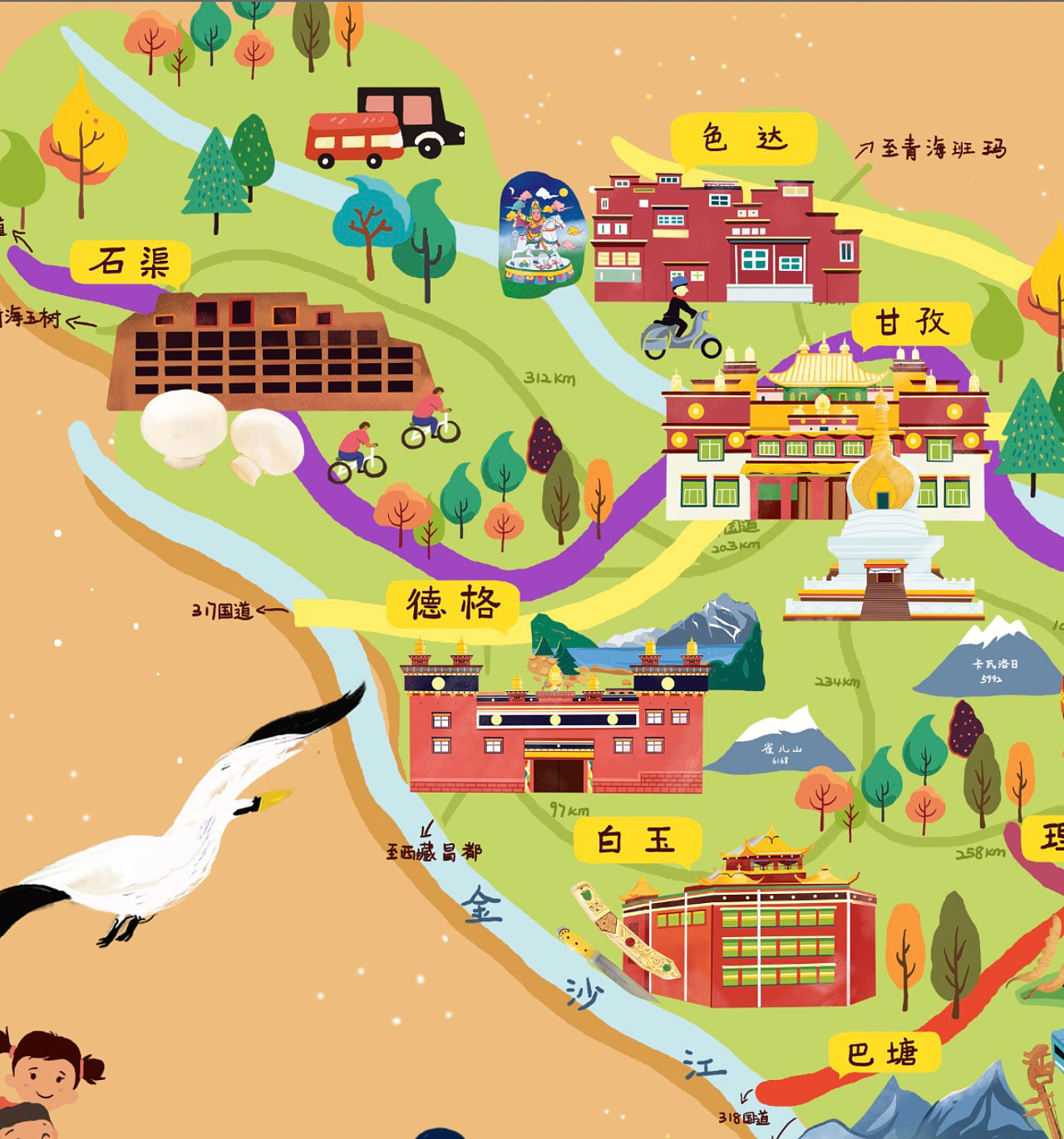 宿州手绘地图景区的文化宝库